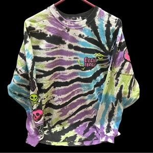 Disney Nightmare Before Christmas Colorful Tie-Dye Kids Shirt size S